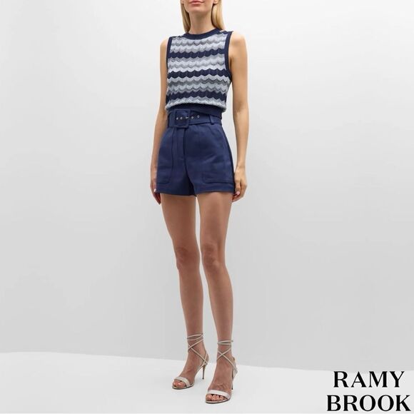 Ramy Brook **NWT** Bonnie Bonnie Sleeveless Knit Sweater in Navy Blue Twist - Picture 6 of 14